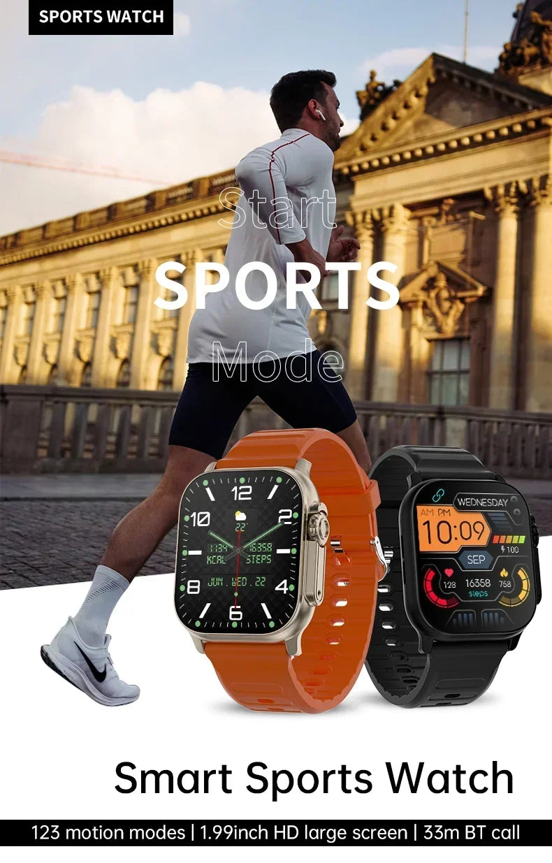 T10 Ultra 2 Smart Watch Gen 2 NFC 49mm Men Women GPS Track Bluetooth Call BT Music Games Wireless Charging Smartwatch