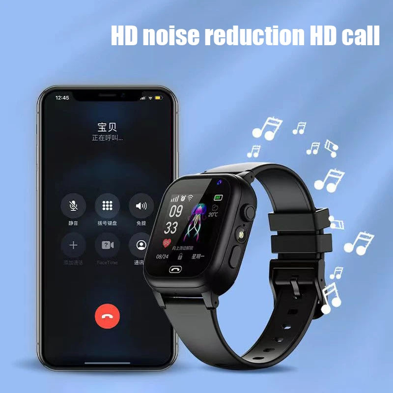 4G Smart Watch to SOS GPS Call LBS Tracker Location Sim Card Children Watches Multifunctional Clock Camera Chat Waterproof Watch