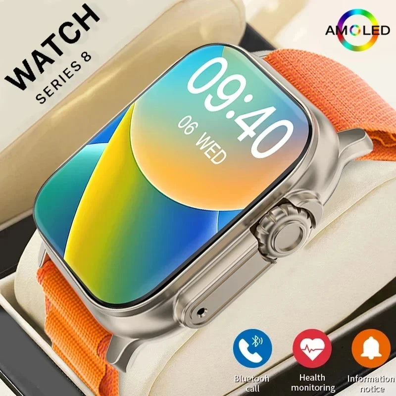 New Watch 10 Ultra Smart Watch 49mm 2024 New NFC Men Women GPS Track Bluetooth Call BT Music Games Wireless Charging Smartwatch