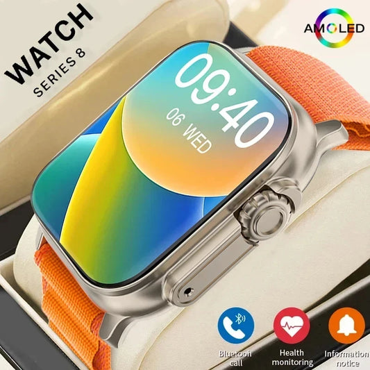 New Watch 10 Ultra Smart Watch 49mm 2024 New NFC Men Women GPS Track Bluetooth Call BT Music Games Wireless Charging Smartwatch