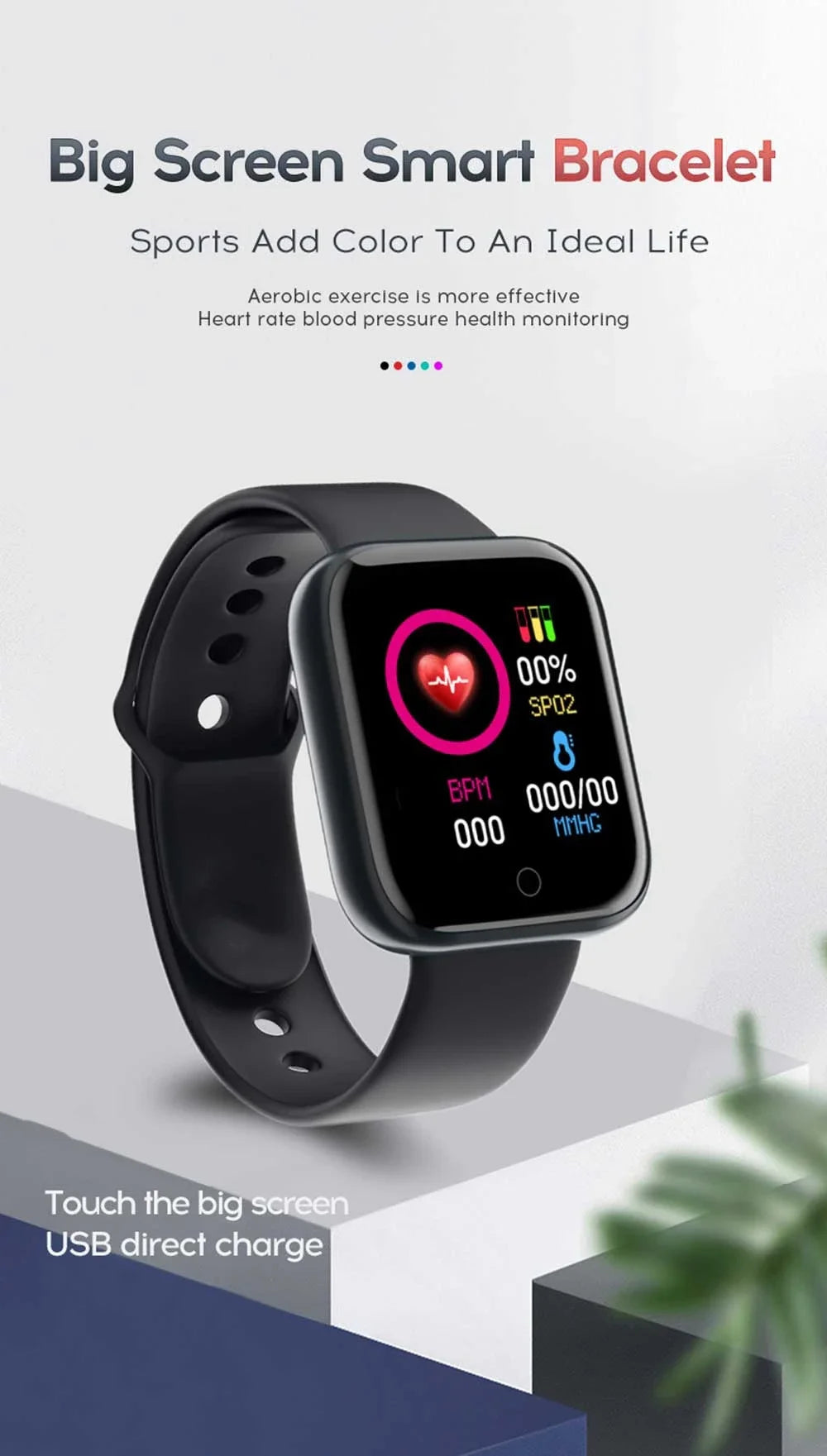 Smart Watch For Women Men Wristwatch Bluetooth Connected Phone Player Music Fitness Sport Bracelet Sleep Monitor Digital Watches