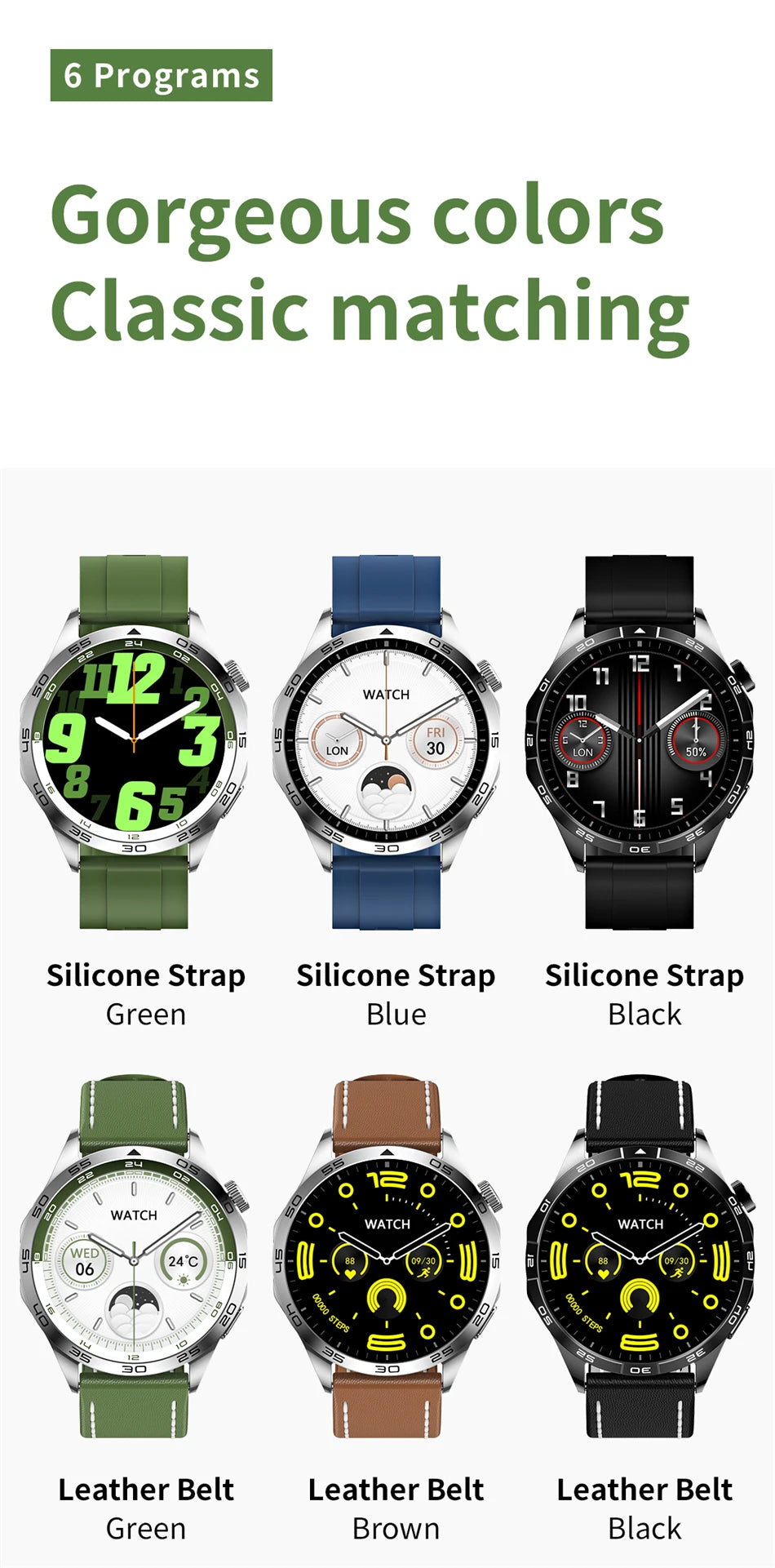 For Android IOS WATCH 4 Smart Watch Men GPS Tracker 1.43 Inch AMOLED 466*466 HD Screen Always Display Bluetooth Call Smartwatch