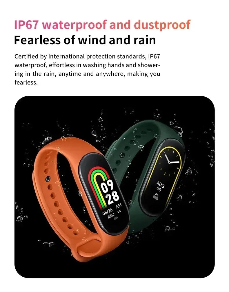 2024 M8 Smart Watch Color Screen Step Counting Multi Sport Mode Message Reminder Photography Music Remote Control Smart Band