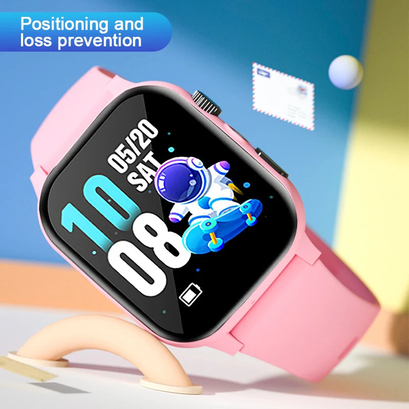 4G Smart Watch to SOS GPS Call LBS Tracker Location Sim Card Children Watches Multifunctional Clock Camera Chat Waterproof Watch