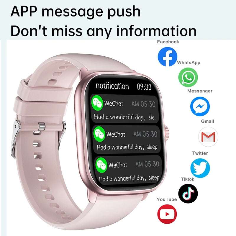 Smart Watch 2024 Bluetooth Call Music Smart Watches For Men 2.01" Full Touch Dial Fitness Tracker Waterproof Smartwatch