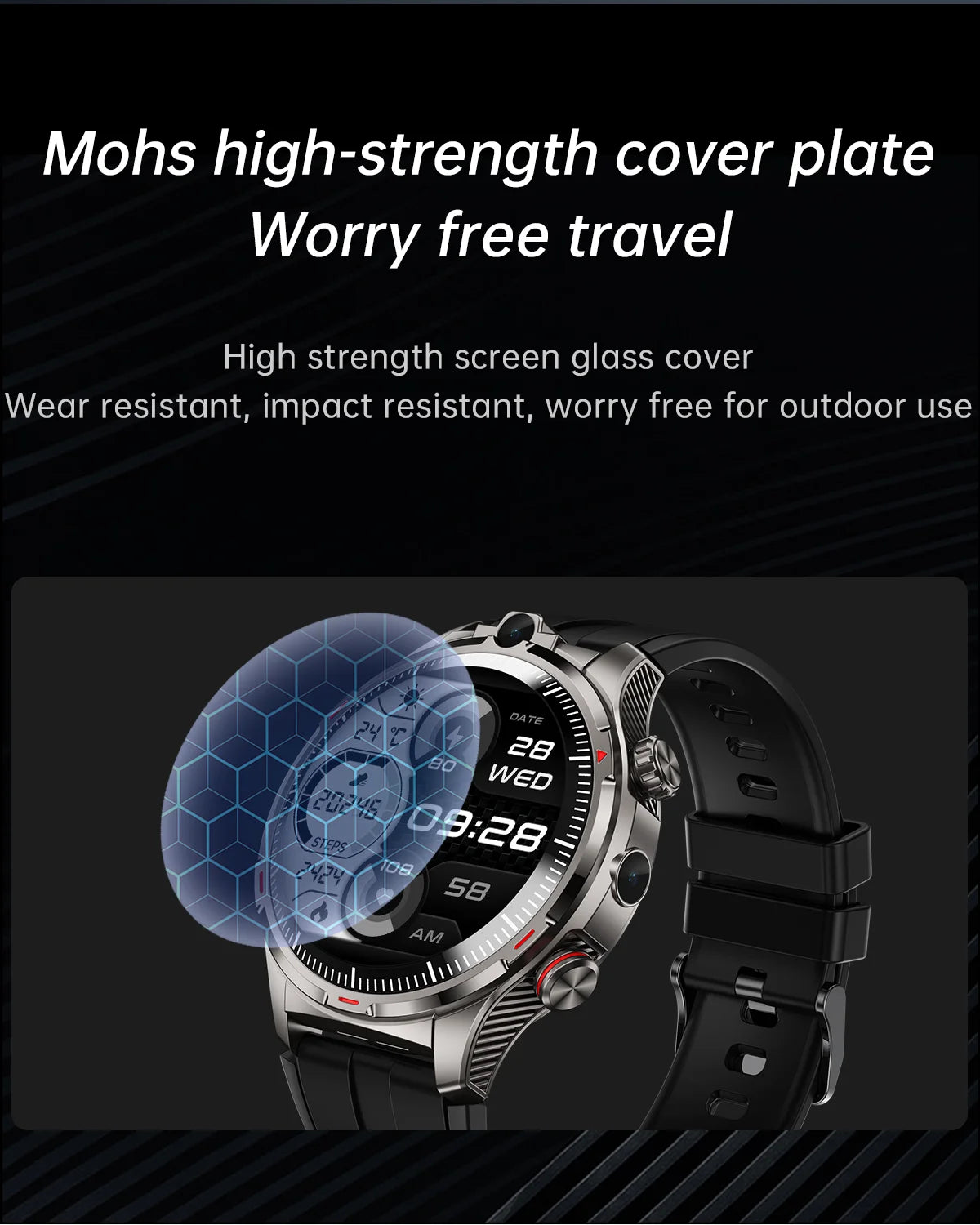 NEW 8GB+128GB 1000mAh Smart Watch Dual Camera For Youtube Video 4G SIM Calling WiFi Connectivity Application Download Smartwatch