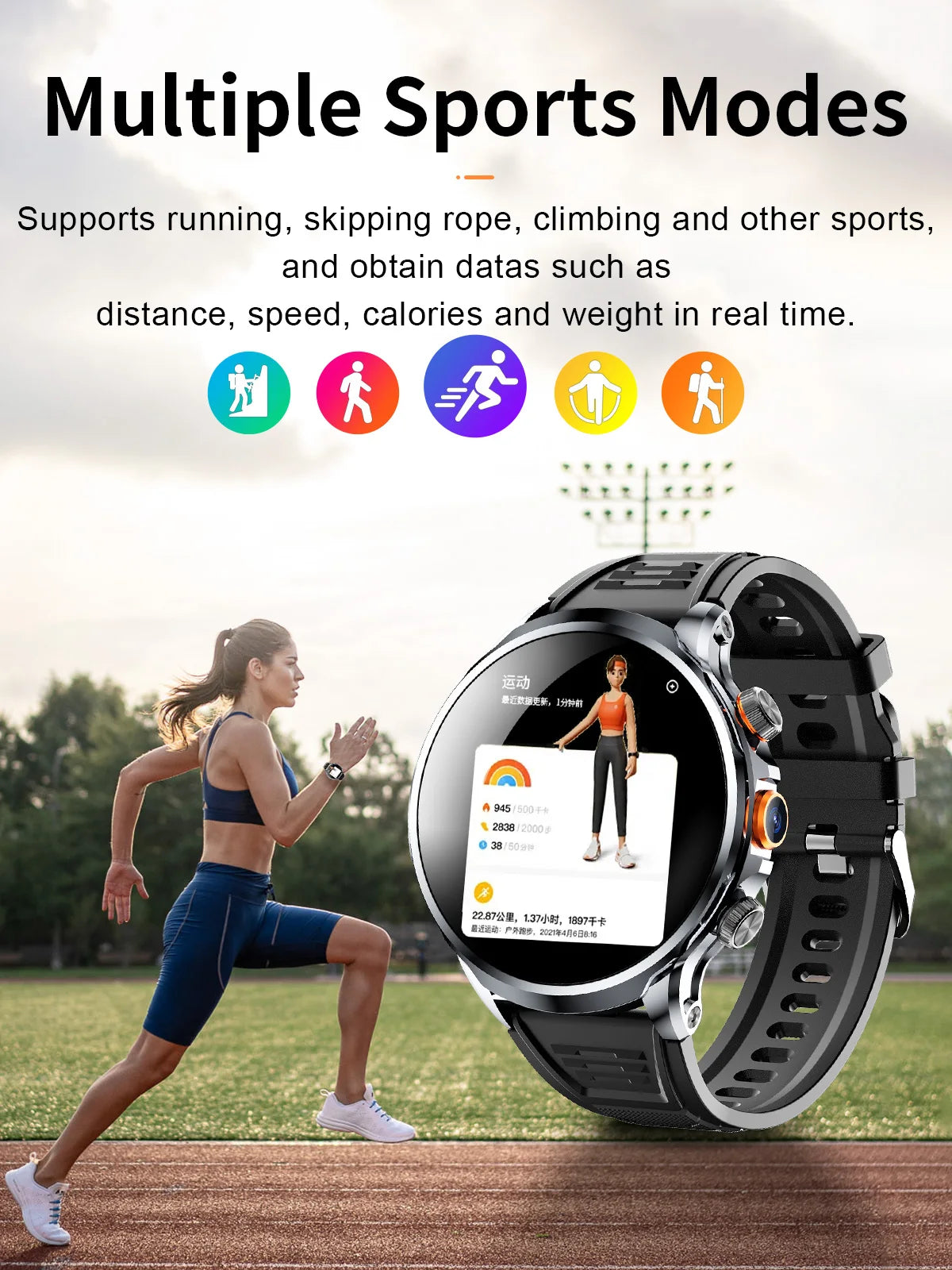 4G/5G Call Smart Watch GPS WIFI High Definition Shooting 98% Adobe RGB Video Call NFC 3D positioning navigation 128GB Smartwatch