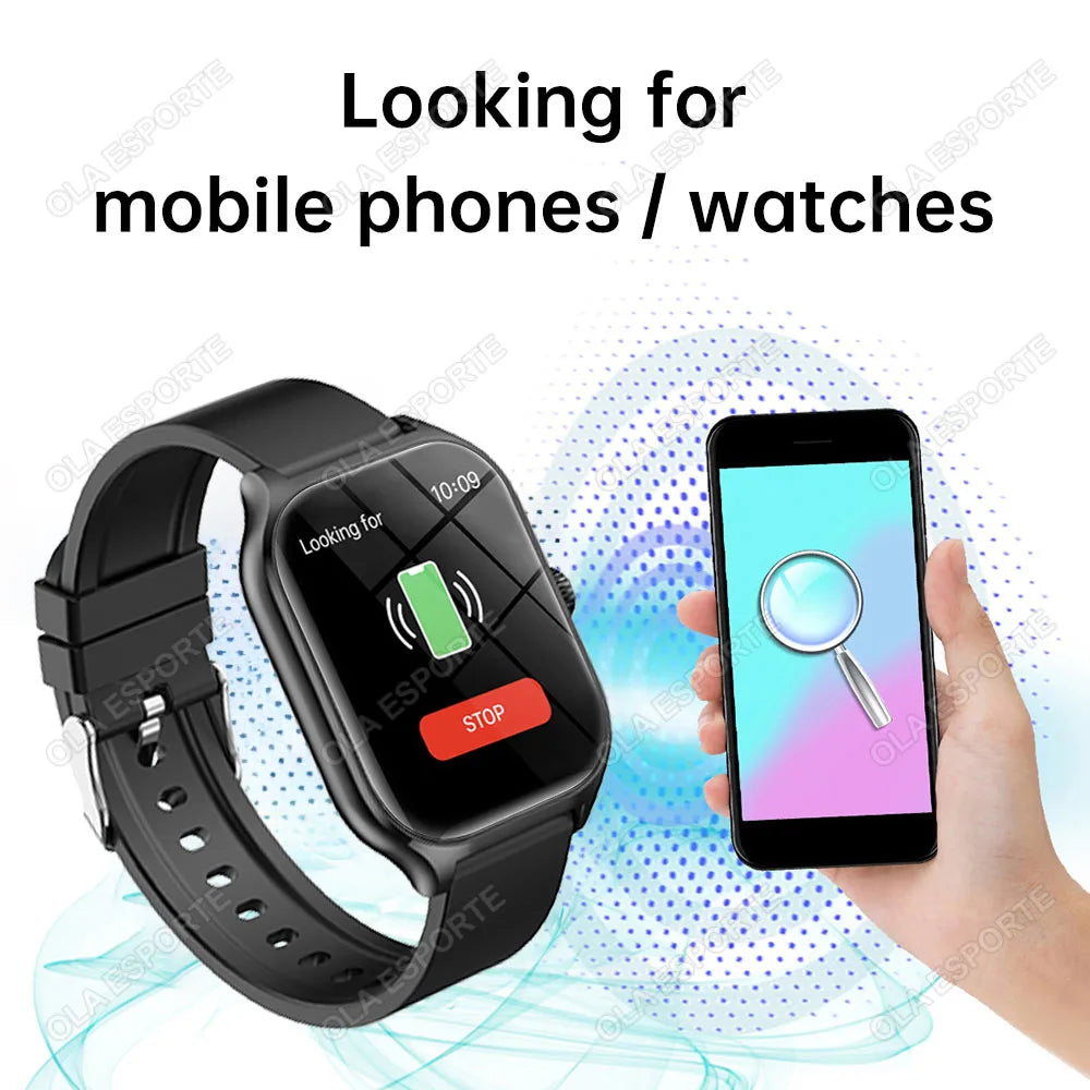 2024 New Smartwatch for Men Women 2.01" Big Color Screen Bluetooth Call Smart Watch Sports Health Monitoring Watch Step Counting