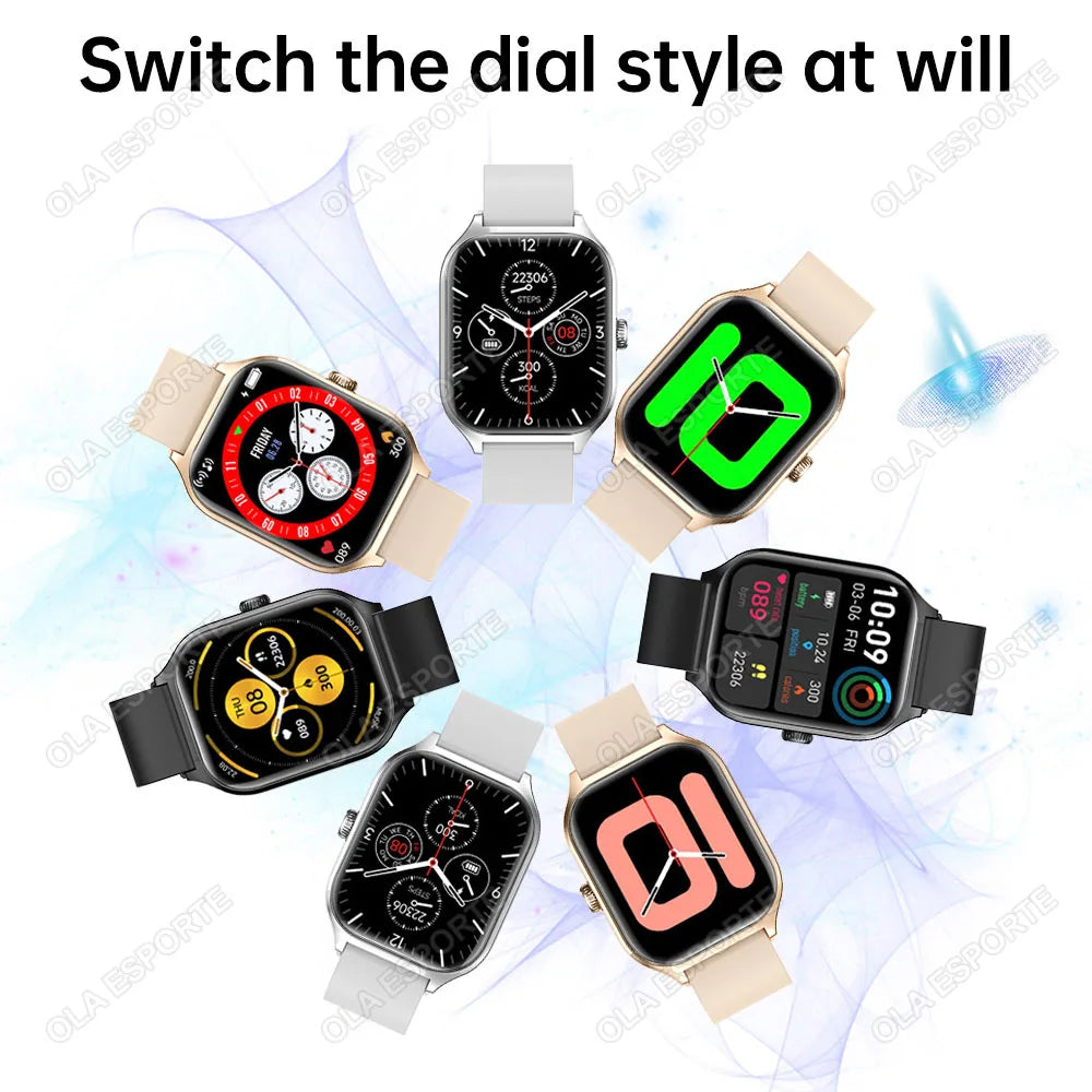 2024 New Smartwatch for Men Women 2.01" Big Color Screen Bluetooth Call Smart Watch Sports Health Monitoring Watch Step Counting