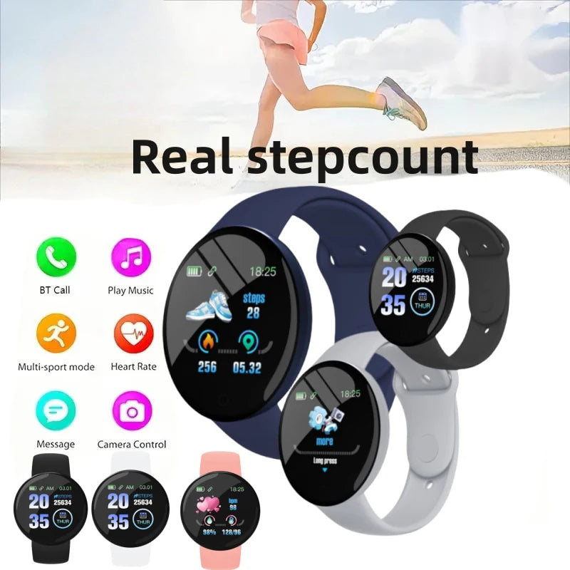 New D18 Multifunctional Smart Watch Men Women Bluetooth Connected Phone Music Fitness Sports Bracelet Sleep Monitor Smartwatch