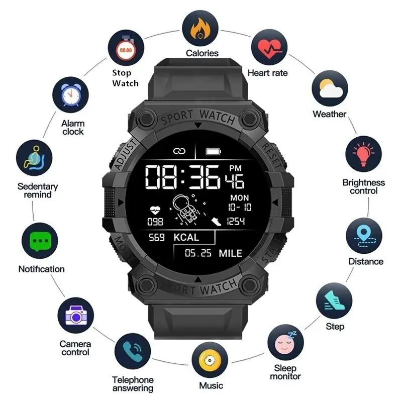 NEW Multifunctional smart watch fitness bracelet alarm clock weather information sports pedometer link Bluetooth control music