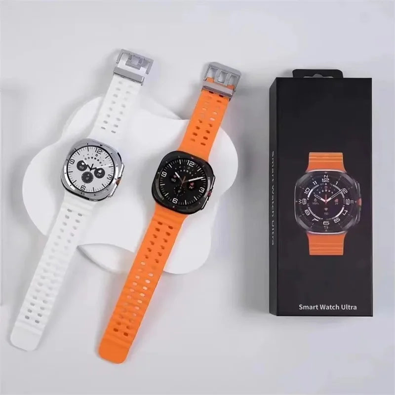 W7 AMOLED Smart Watch Ultra 7 Ai Dail 3D Menu SOS Compass Men Women Bluetooth Call Wireless Charging Sport Smartwatch