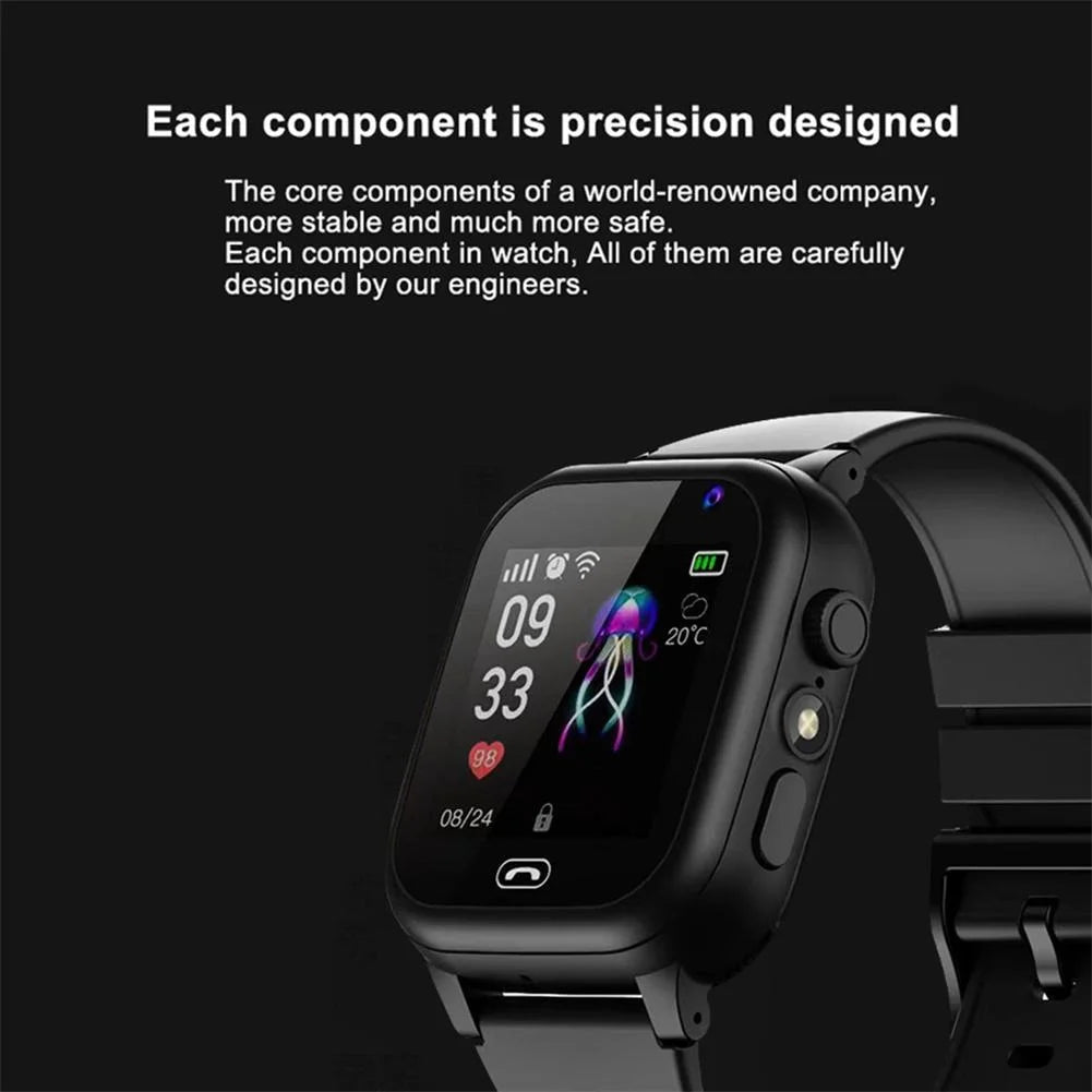 4G Smart Watch to SOS GPS Call LBS Tracker Location Sim Card Children Watches Multifunctional Clock Camera Chat Waterproof Watch