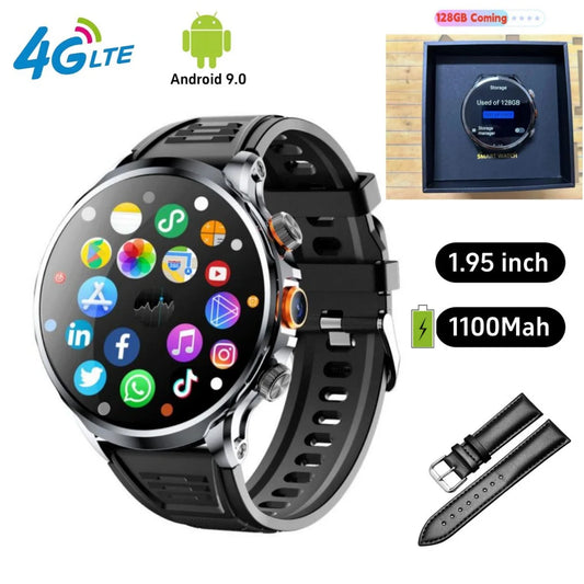 NEW H18 Smart Watch 4G Full Netcom Android Smartwatch With 1.95 inch 490*490 HD Display Camera GPS Wifi Heart Rate Video Calls