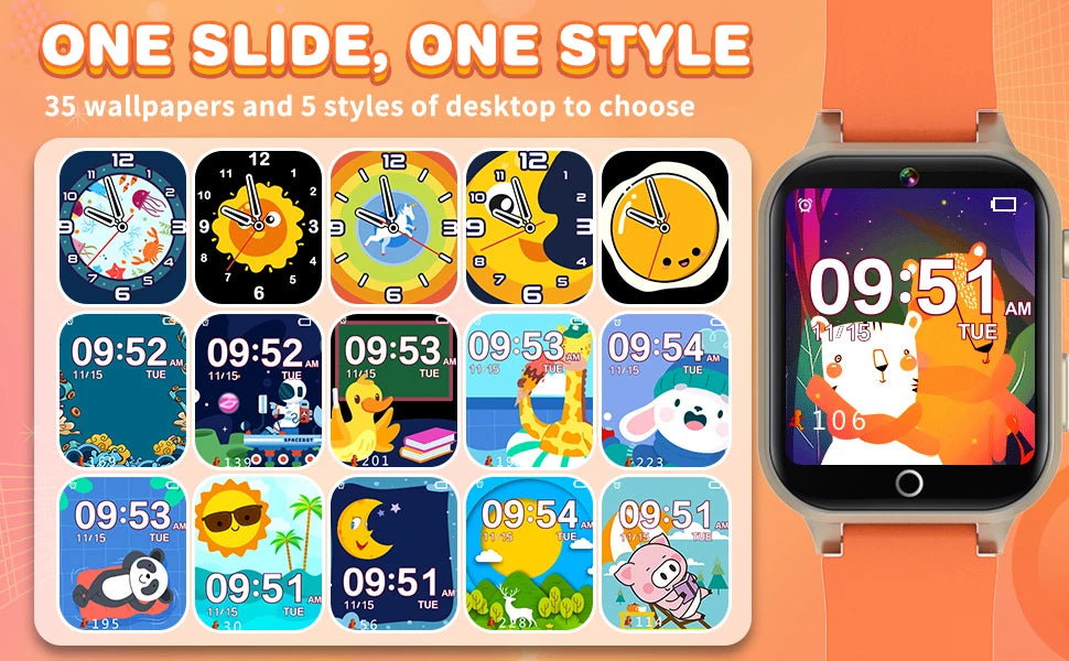 Kids Games Smart Watch for Age 5-12 Kids Gifts with 26 Games fun photo taking Music Player Pedometer Flashlight etc.