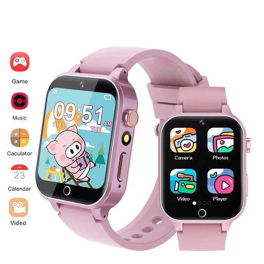 2024 Smart Watch Kids HD Touch Screen 26 Games Smartwatch Video Camera Music Audiostory Learn Card Educational Watch Boy Girl