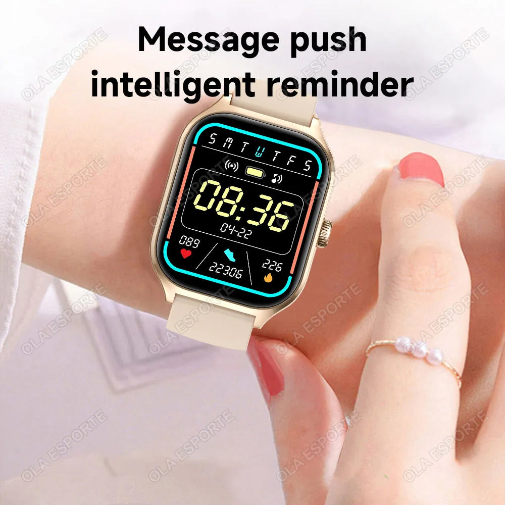 2024 New Smartwatch for Men Women 2.01" Big Color Screen Bluetooth Call Smart Watch Sports Health Monitoring Watch Step Counting