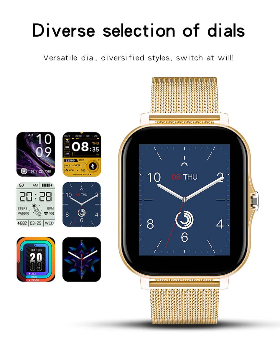 2024 NEW SmartWatch Android Phone 1.44" Color Screen Full Touch Custom Dial Smart Watch Women Bluetooth Call Smart Watch Men