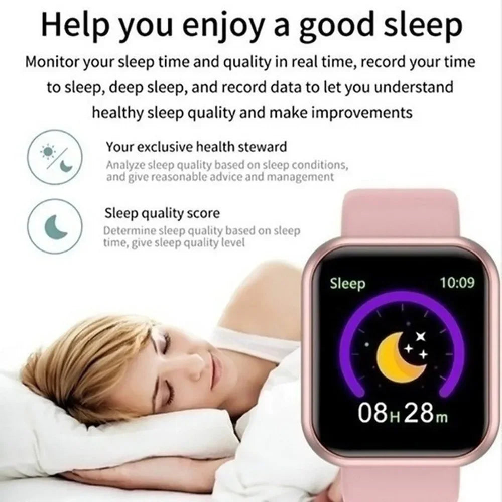 Smart Watch For Women Men Wristwatch Bluetooth Connected Phone Player Music Fitness Sport Bracelet Sleep Monitor Digital Watches