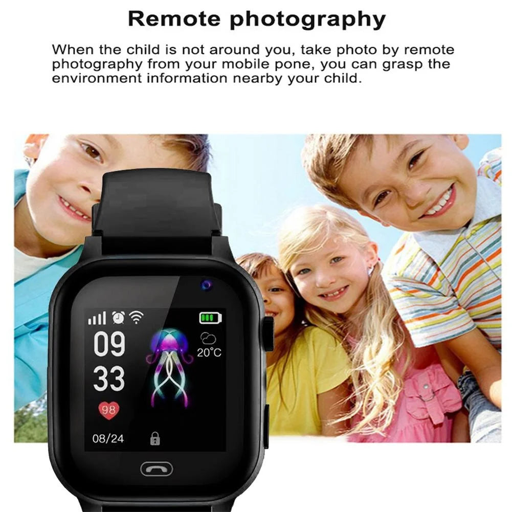 4G Smart Watch to SOS GPS Call LBS Tracker Location Sim Card Children Watches Multifunctional Clock Camera Chat Waterproof Watch