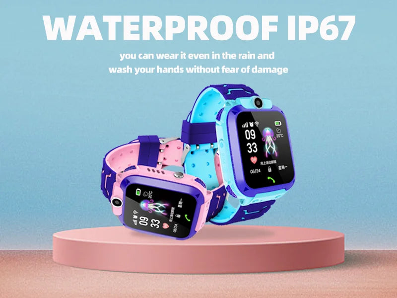 Q12 Kids Smart 2G Call Phone Watch Waterproof Mother Children GPS Monitor Boy Girls SOS Child Sports Digital Watches Tracker