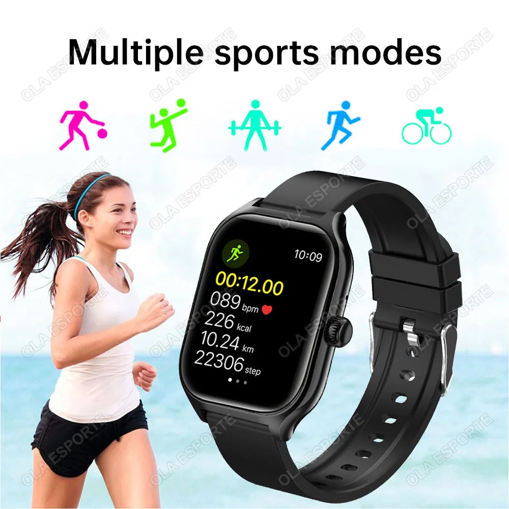 2024 New Smartwatch for Men Women 2.01" Big Color Screen Bluetooth Call Smart Watch Sports Health Monitoring Watch Step Counting